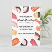 Let the Good Times 転が Sushiパーティー誕生日 招待状 (スタンド正面)