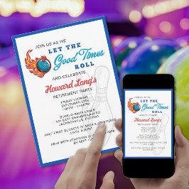 Let the Good Times Roll Bowling Party 招待状