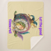 Let The Good Times Roll Mardi Gras シェルパブランケット (正面)