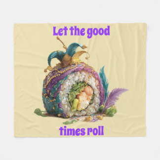 Let The Good Times Roll Mardi Gras  フリースブランケット