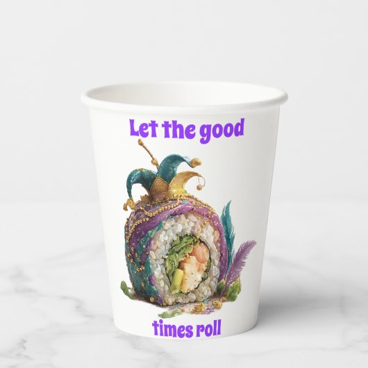 Let The Good Times Roll Mardi Gras 紙コップ (裏面)