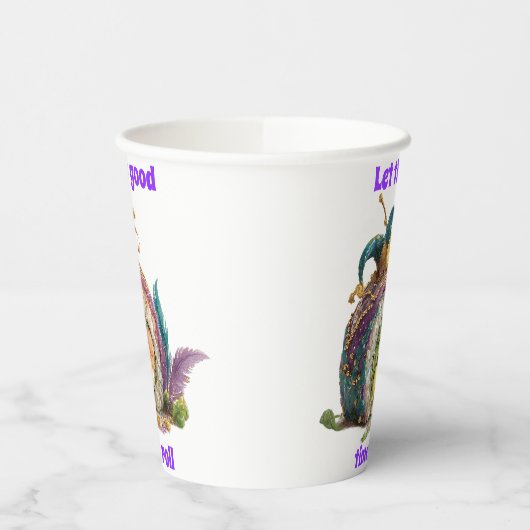 Let The Good Times Roll Mardi Gras 紙コップ (左)