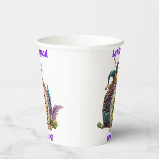 Let The Good Times Roll Mardi Gras 紙コップ (右)