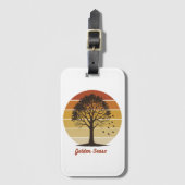 Let the Gourd Times Roll Autumn Design ラゲッジタグ (正面縦)