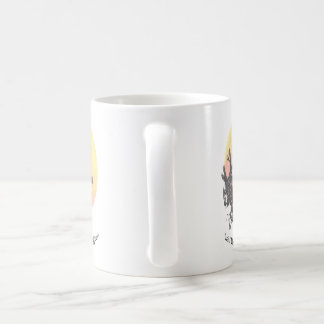 Let The Moon Guide, Wolf on Moon & Gothic Letters コーヒーマグカップ