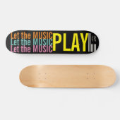 LET THE MUSIC 遊 JMT 7 3/4" Skateboard Deck スケートボード (横)