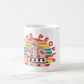 LET THE PEOPLE TRADE – 取引 – 投資家 コーヒーマグカップ (中央)