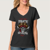 Let The Pirate Shenanigans Begin Crossbones Freeb Tシャツ (正面)