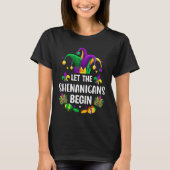 Let The Shenanigan Begin Mardi Gras Jester Men Wo Tシャツ (正面)