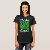 Let The Shenanigans Begin Funny Clover St Patricks Tシャツ (正面フル)