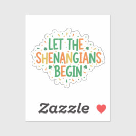 Let The Shenanigans Begin Funny Party St Patrick  シール
