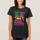 Let The Shenanigans Begin Jester Mardi Gras Carniv Tシャツ (正面)