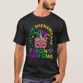 Let The Shenanigans Begin Mardi Gras 2023 Purim Ma Tシャツ (正面)
