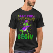 Let The Shenanigans Begin Mardi Gras Dinosaur Kids Tシャツ (正面)