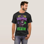 Let The Shenanigans Begin Mardi Gras Flossing Vood Tシャツ (正面フル)