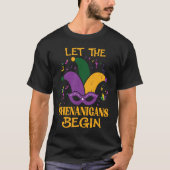 Let The Shenanigans Begin  Mardi Gras Jester Hat M Tシャツ (正面)