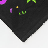 Let The Shenanigans Begin Mardi Gras Lips Girl Wom フリースブランケット (角)