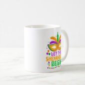 Let The Shenanigans Begin Mardi Gras Mask コーヒーマグカップ (正面右)