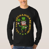 Let The Shenanigans Begin Shamrock St Patricks Day Tシャツ (正面)