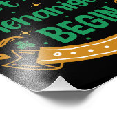 Let The Shenanigans Begin St Patrick's Day フォトプリント (角)