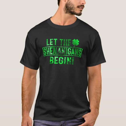 Let The Shenanigans Begin St Patricks Day Tie Dye  Tシャツ (正面)