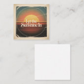 Let The Sunshine In スクエア名刺 (正面/裏面)