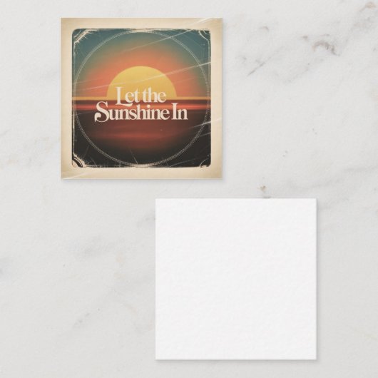 Let The Sunshine In スクエア名刺 (正面/裏面)