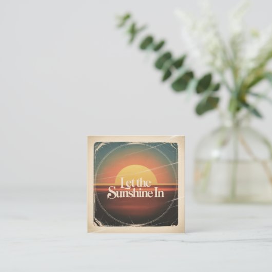 Let The Sunshine In スクエア名刺 (スタンド正面)