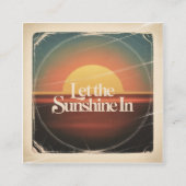 Let The Sunshine In スクエア名刺 (正面)