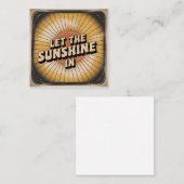 Let The Sunshine In スクエア名刺 (正面/裏面)