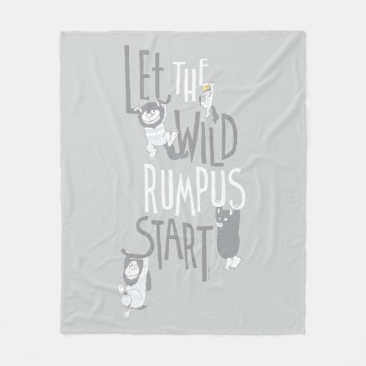 Let the Wild Rumpus Start フリースブランケット (正面)