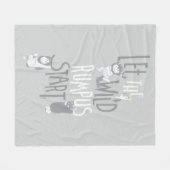 Let the Wild Rumpus Start フリースブランケット (正面(横))