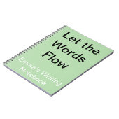 Let the Words カスタム Flow感動的書's ノートブック (左側)