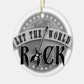 let the world rock electric bass guitar セラミックオーナメント (左)