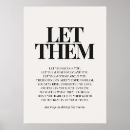 Let Them – 励ましの名言 ポスター