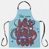 Let Them Cook Personalized Kitchen エプロン (正面)