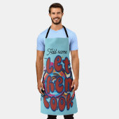 Let Them Cook Personalized Kitchen エプロン (着用した状態)