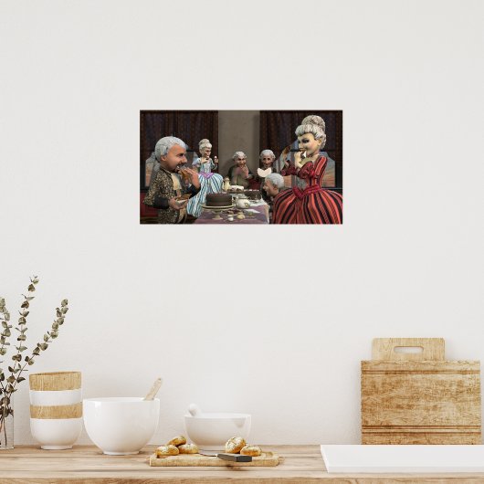 Let Them Eat Cake - Small Poster ポスター (キッチン)