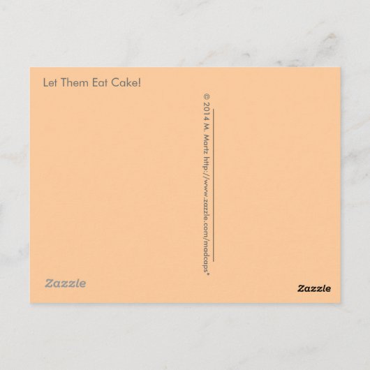 Let Them Wear Cake はがき (裏面)