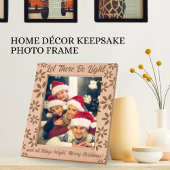 Let There Be Light, Christmas Holidays Photo レーザー彫刻フレーム