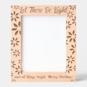 Let There Be Light, Christmas Holidays Photo レーザー彫刻フレーム (正面)