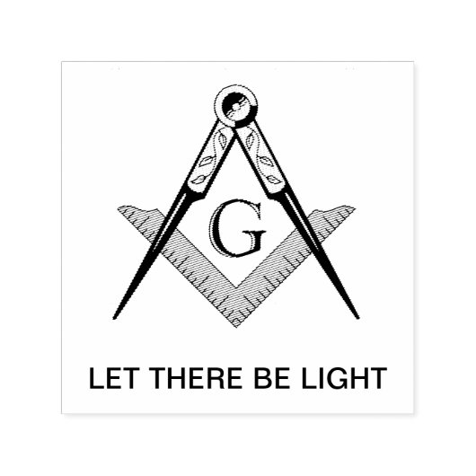 Let there be light rubber stamp  セルフインキングスタンプ (デザイン)