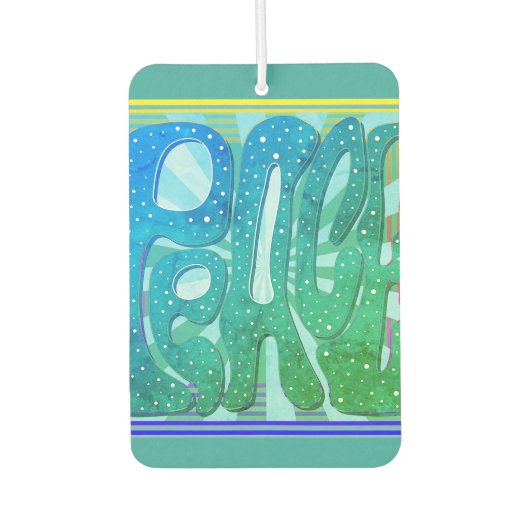 “Let There Be Peace” Air Freshener  カーエアーフレッシュナー (正面)