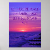 LET THERE BE PEACE ON EARTH... Religious poster ポスター (正面)