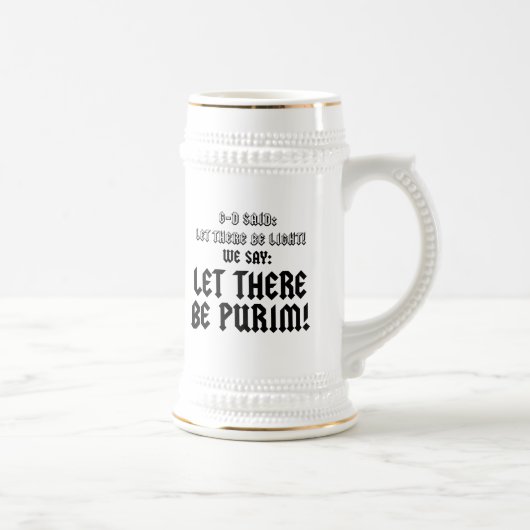 let there be purim ビールジョッキ (右)