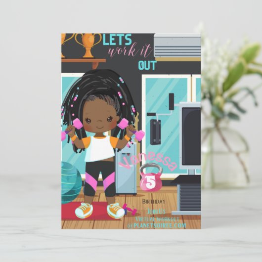 Let Work It Out誕生日招待状 (スタンド正面)