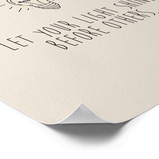 Let You Light Shine Before Others ポスター (角)