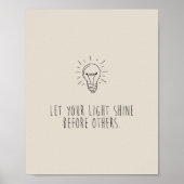Let You Light Shine Before Others ポスター (正面)