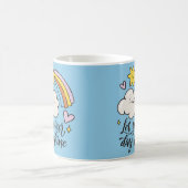 Let Your Day Shine Rainbow Mug – Cute & Uplifting コーヒーマグカップ (中央)