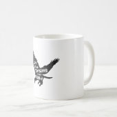 Let Your Dreams Take Flight Eagle Black コーヒーマグカップ (正面右)
